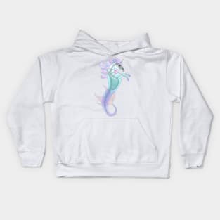 Sea Unicorn (pastel) Kids Hoodie